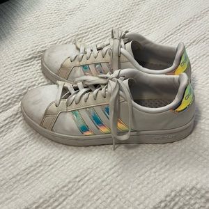 Adidas holographic shoes size 8.5 women’s